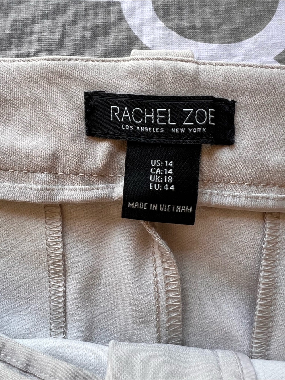 Rachel Zoe Cream Tailored Trousers - Picture 3 of 5